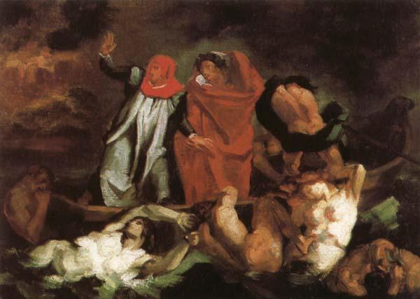Eugene Delacroix The Barque of Dante France oil painting art